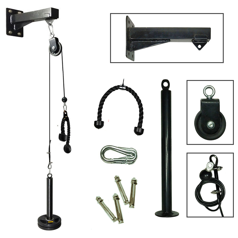 Home Gym Cable Pulley System - 체육관 벽걸이 피트니스 DIY 풀리 케이블