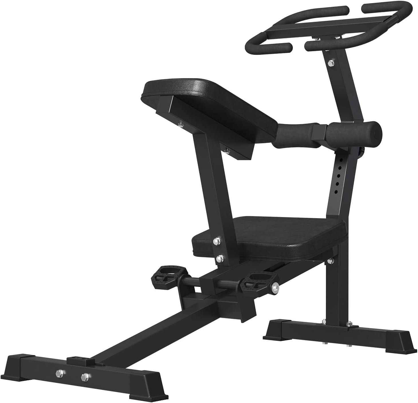 Vertical Leg Press - 홈짐에서의 전신 스트레칭, 스틸 소재, 블랙