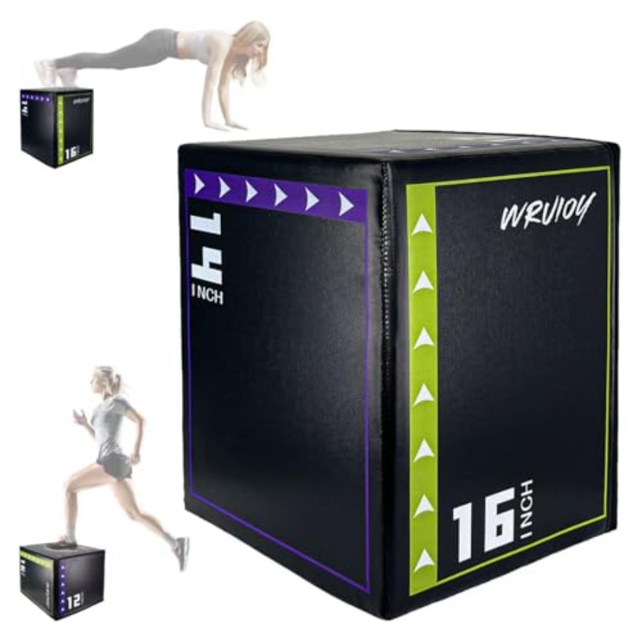 Home Gym Jump Box - 홈짐 운동 박스: 검정색 폼 3-in-1
