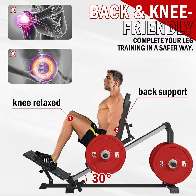 Home Gym Hip Thrust Machine - 2-in-1 글루트 트레이너 리버스 페달 홈짐
