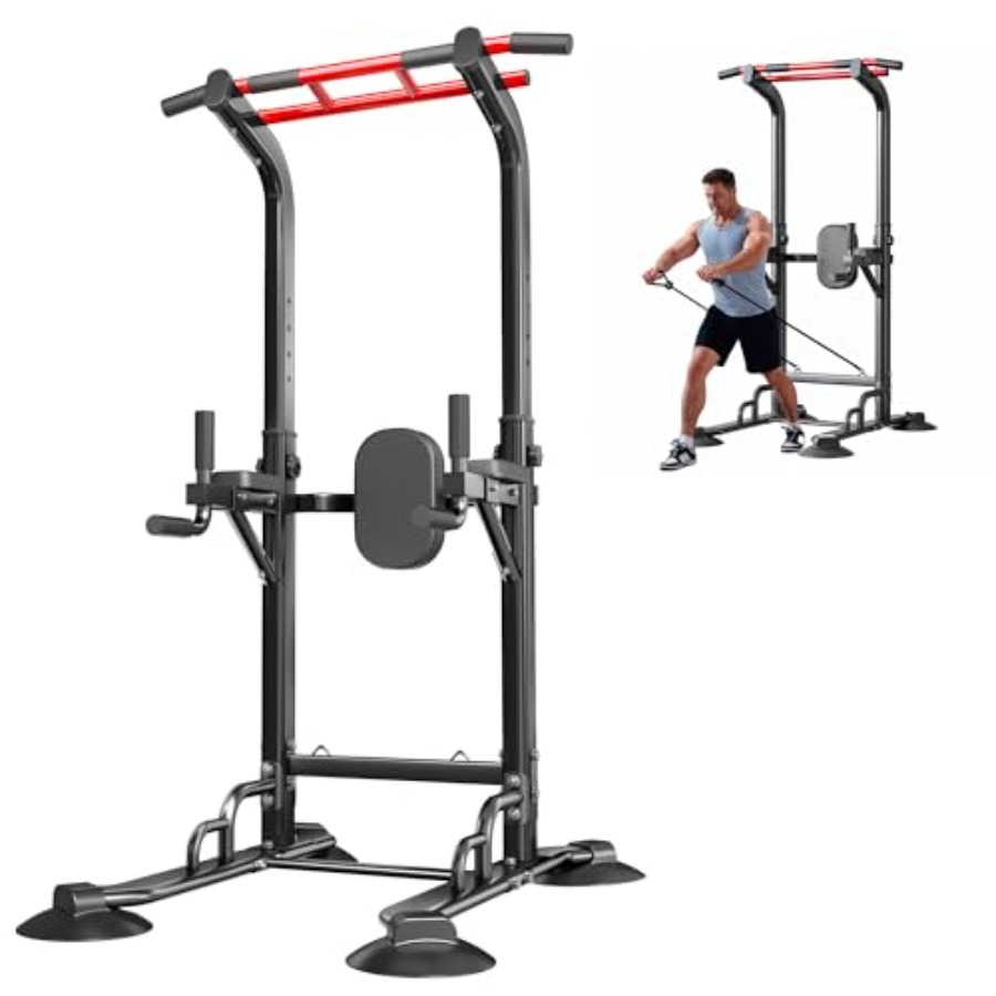 Home Gym Pull Up Bar - 홈짐 풀업 바 스테이션: 스틸 블랙