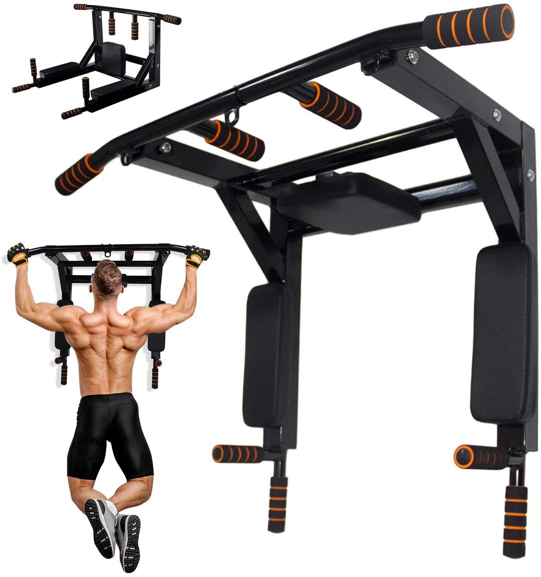 Home Gym Pull Up Bar - 벽걸이형 턱걸이 바 및 딥스테이션 스탠드