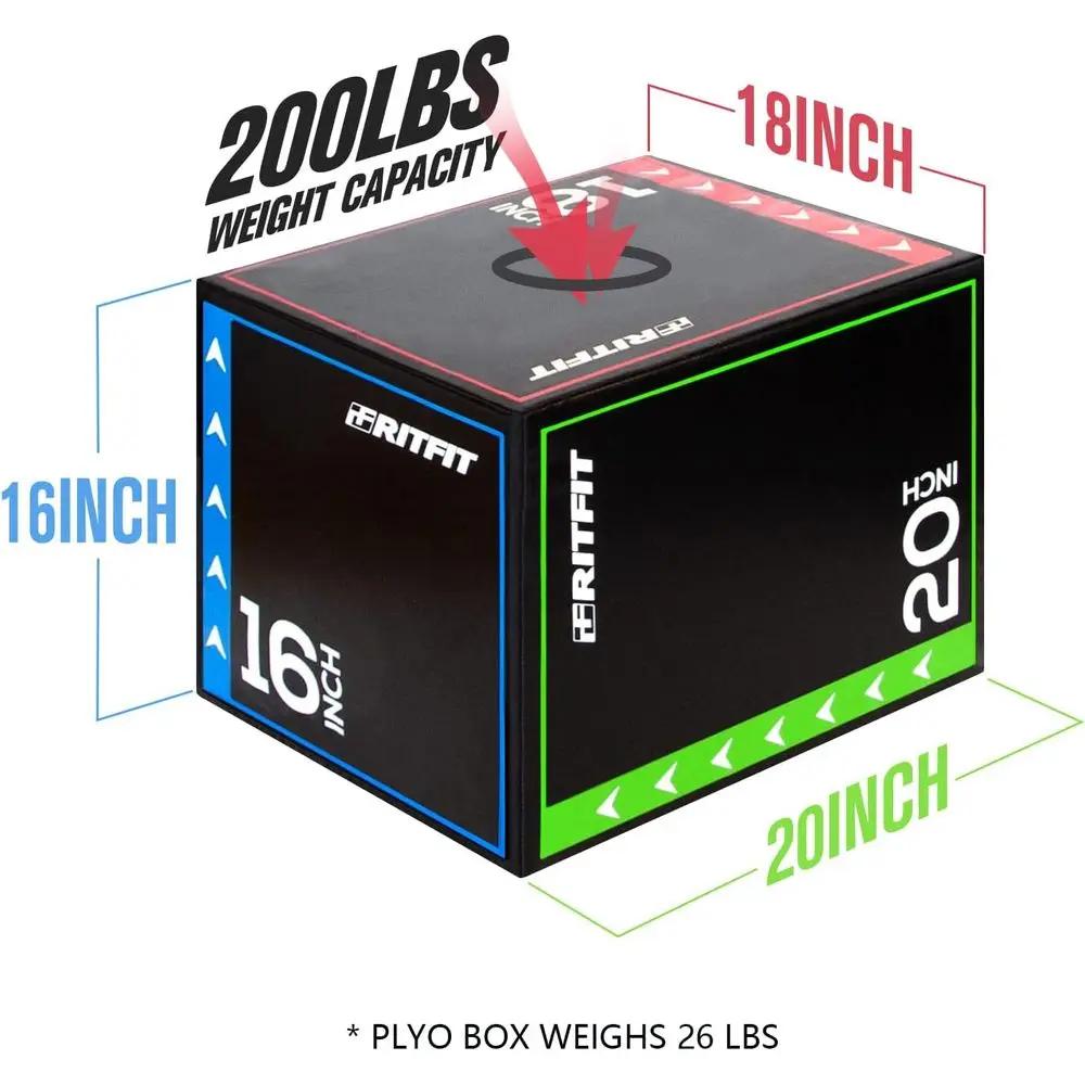 3-in-1 플라이오메트릭 박스 세트 - 30x24x2 - Home Gym Jump Box 리뷰 및 가격