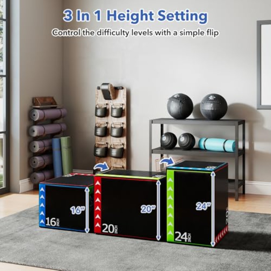 홈짐 플라이오메트릭 점프 박스: PU 코팅된 고밀도 폼 - Home Gym Jump Box 리뷰 및 가격