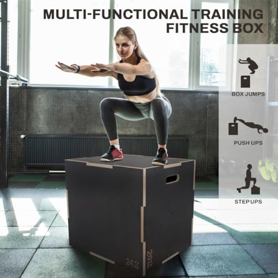 홈짐 플라이오메트릭 운동 플랫폼: 16 x 14 x 1 - Home Gym Jump Box 리뷰 및 가격
