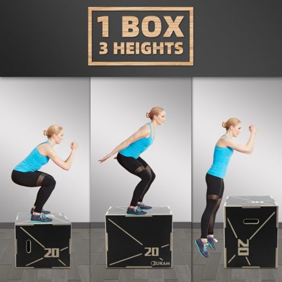 미끄럼 방지 목재 플라이오메트릭 점프 박스 3-in-1 - Home Gym Jump Box 리뷰 및 가격
