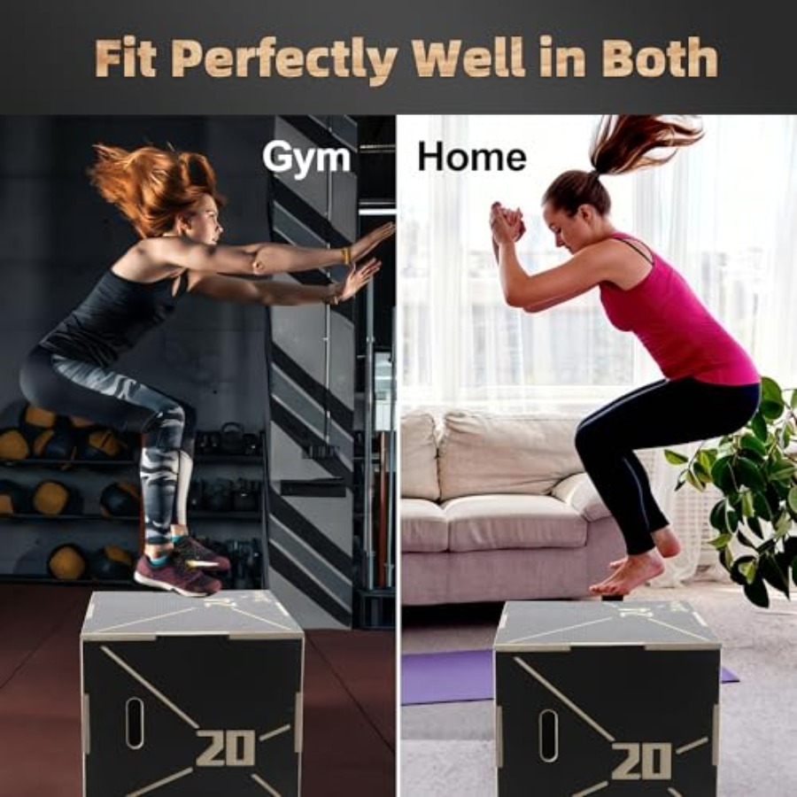 미끄럼 방지 목재 플라이오메트릭 점프 박스 3-in-1 - Home Gym Jump Box 리뷰 및 가격