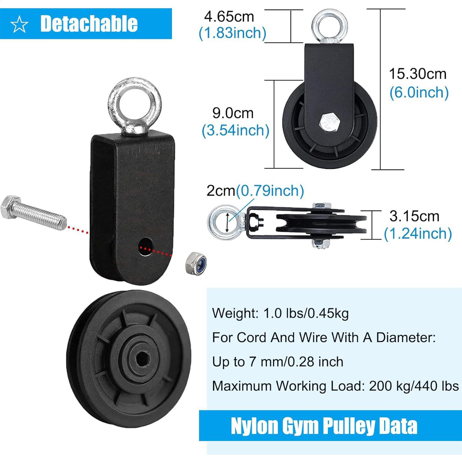 헬스장 풀리 휠, 고강도 스틸, 부드러운 운동 기구,  - Home Gym Cable Pulley System 리뷰 및 가격