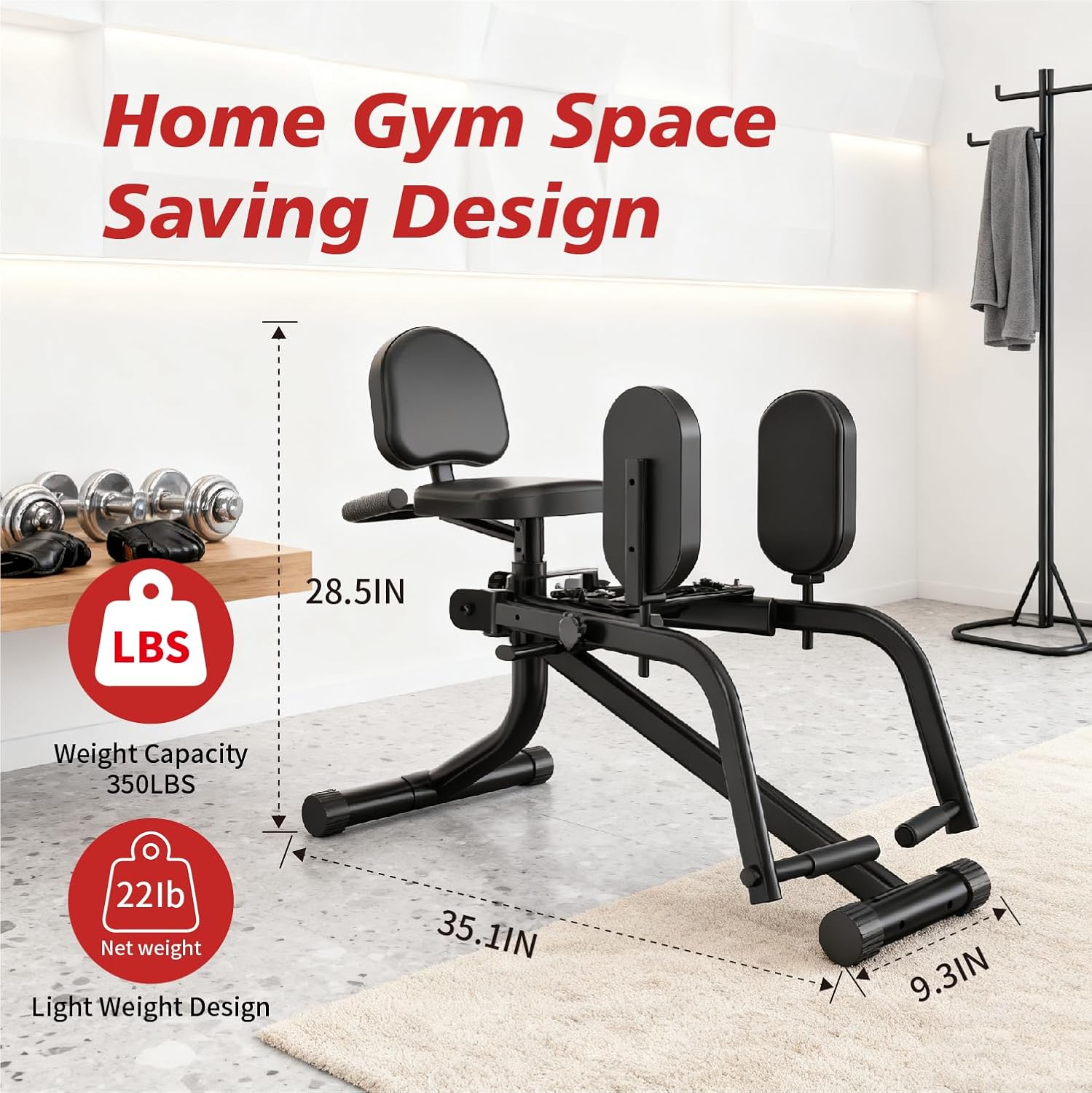 홈짐 내외부 허벅지 트레이너 (스틸, 실버 색상, 투인 - Vertical Leg Press 리뷰 및 가격