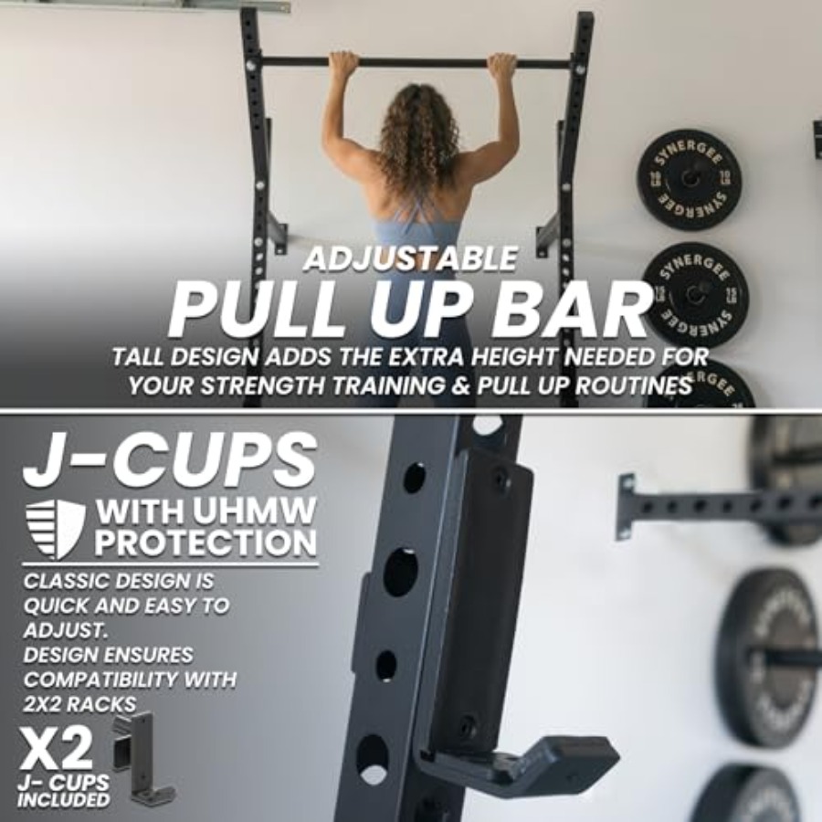 가정용 벽걸이 스쿼트 랙, 스틸 구조, 블랙 마감, 7 - Home Gym Pull Up Bar 리뷰 및 가격