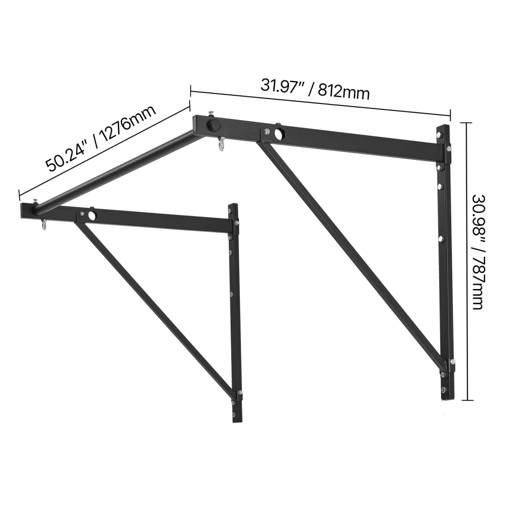 예 월 마운트형 헤비 듀티 풀업 바 - 홈짐용 깊이 조 - Home Gym Pull Up Bar 리뷰 및 가격