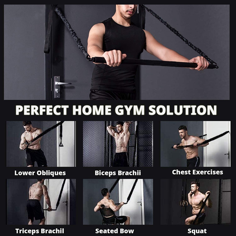 예산 친화적인 탈부착 가능한 저항 밴드 바 42인치 가 - Home Gym Budget 리뷰 및 가격