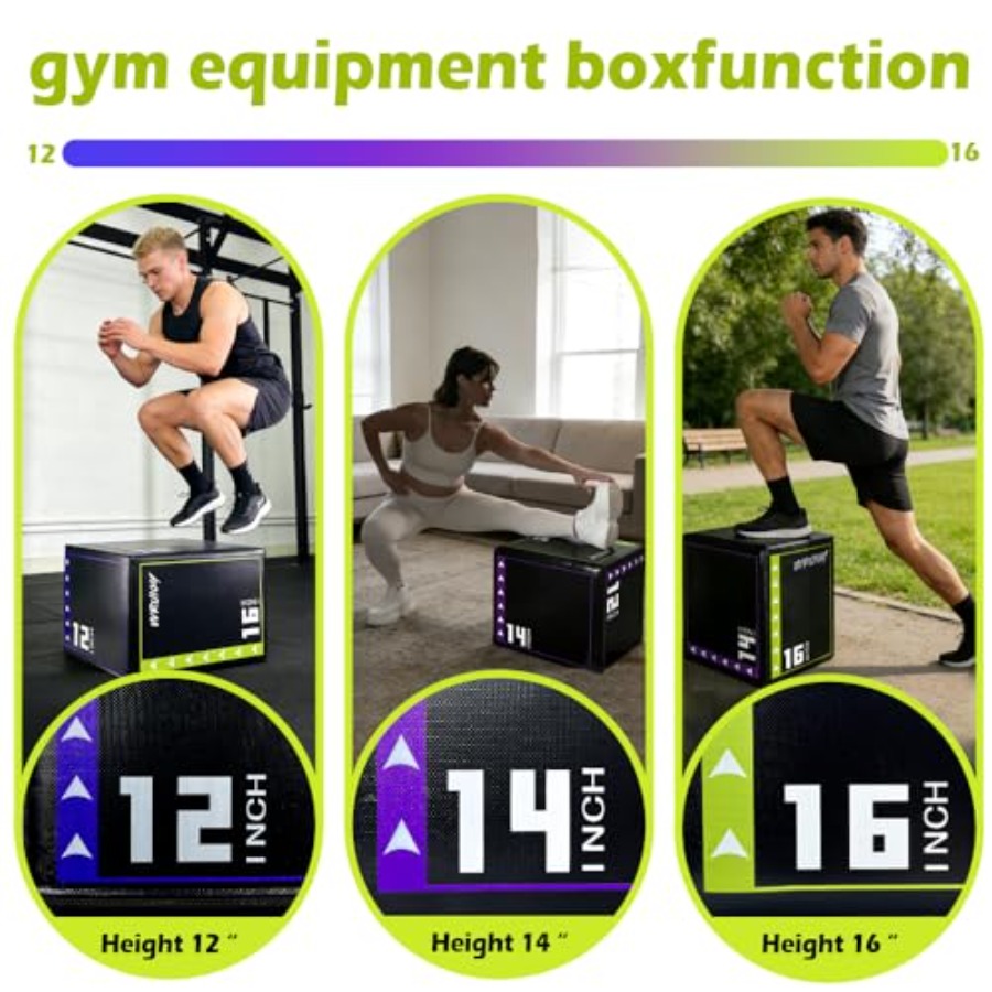홈짐 운동 박스: 검정색 폼 3-in-1 높이 조절 가 - Home Gym Jump Box 리뷰 및 가격