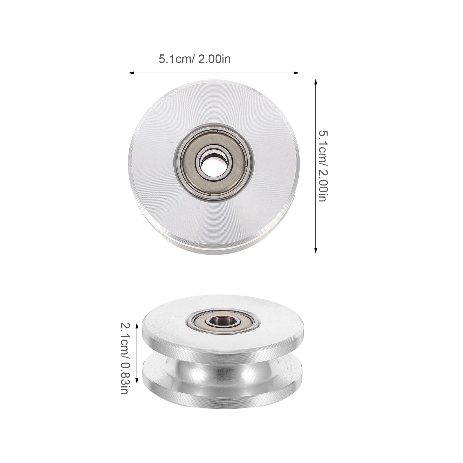 알루미늄 합금 U-홈 피트니스 풀리 휠 이중 베어링 무 - Home Gym Cable Pulley System 리뷰 및 가격