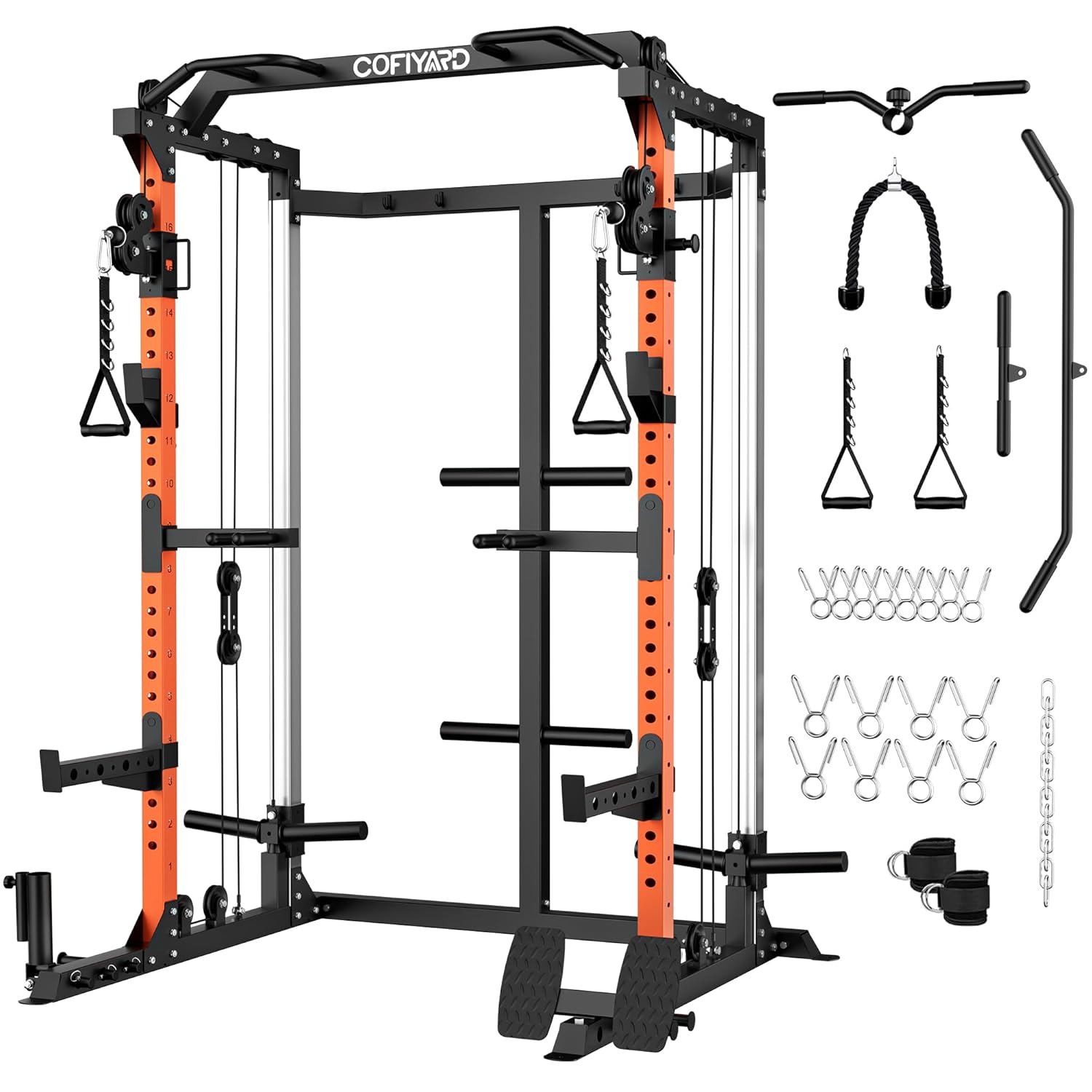 파워 케이지, 듀얼 풀리 시스템이 있는 파워 랙, 케이 - Home Gym Cable Pulley System 리뷰 및 가격
