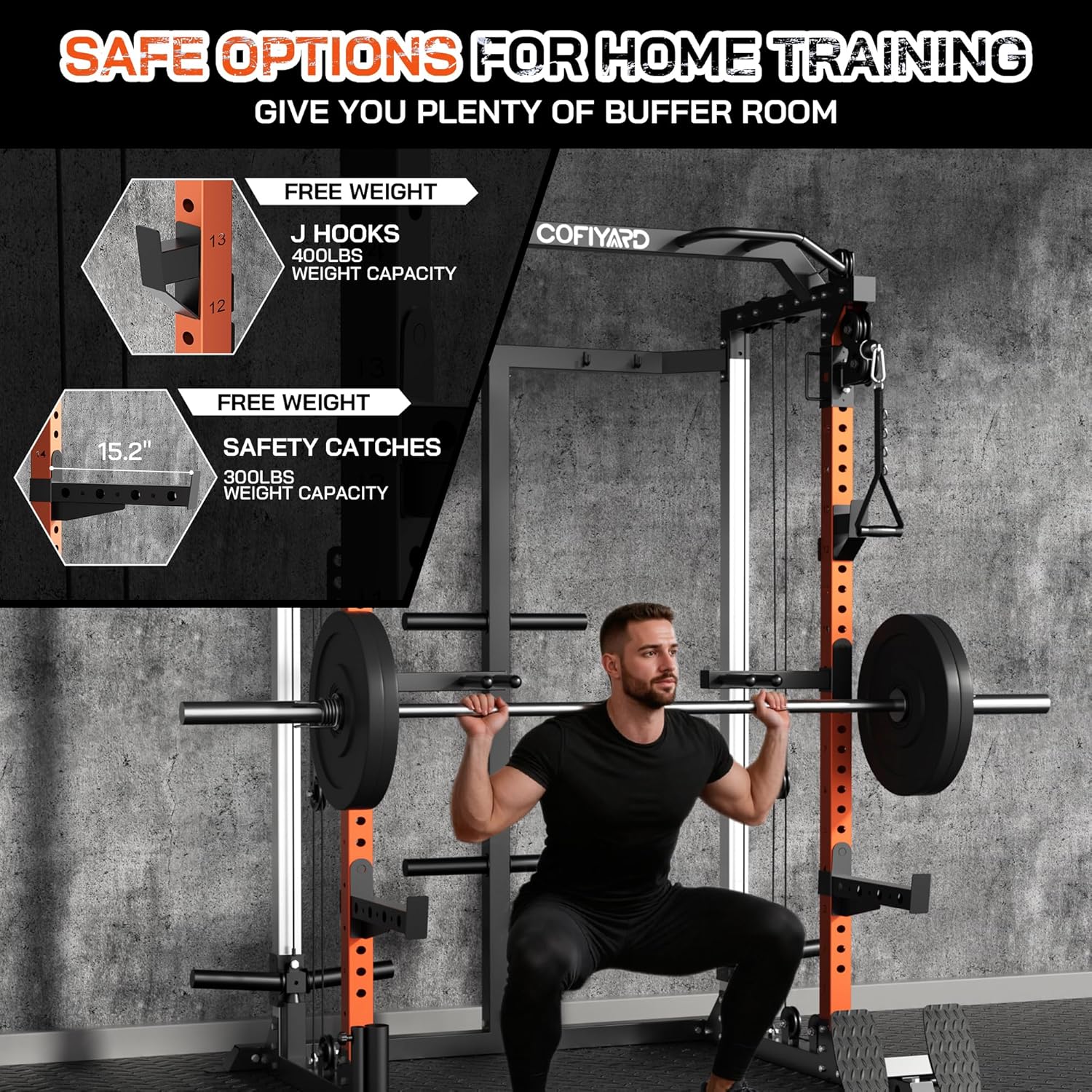 파워 케이지, 듀얼 풀리 시스템이 있는 파워 랙, 케이 - Home Gym Cable Pulley System 리뷰 및 가격