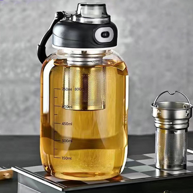 800/2500ml 대용량 유리 물병, 잠금 뚜껑과 직 - Home Gym Kettler 리뷰 및 가격