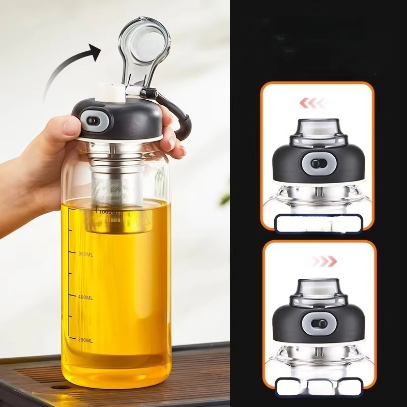 800/2500ml 대용량 유리 물병, 잠금 뚜껑과 직 - Home Gym Kettler 리뷰 및 가격