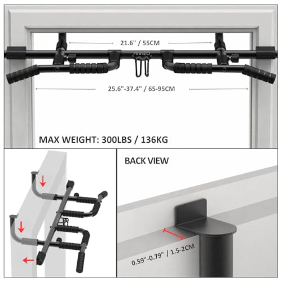 도어웨이 풀업 바 세트 (서스펜션 스트랩 포함) 멀티  - Home Gym Pull Up Bar 리뷰 및 가격