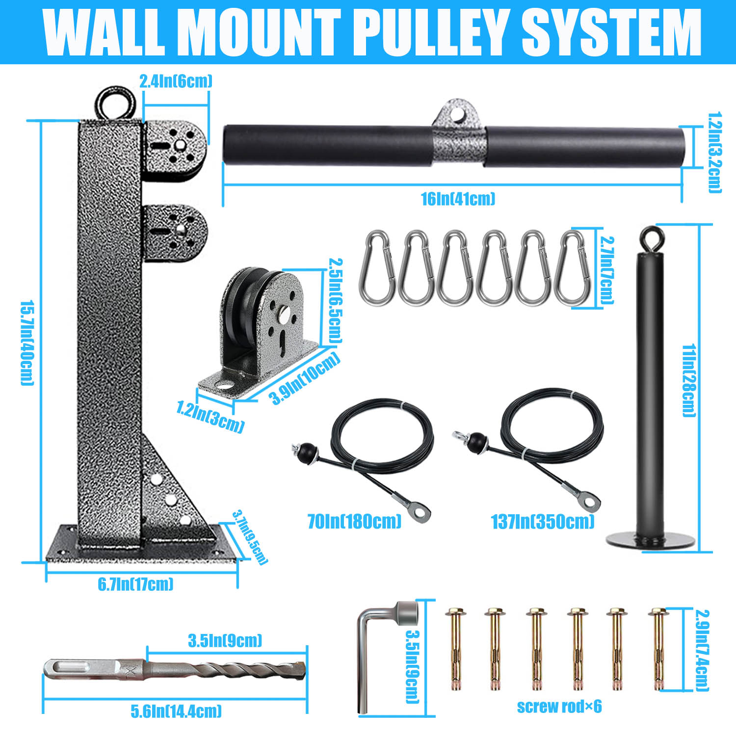 피트니스 벽걸이형 풀리 시스템, 웨이트 케이블 풀리 시 - Home Gym Cable Pulley System 리뷰 및 가격