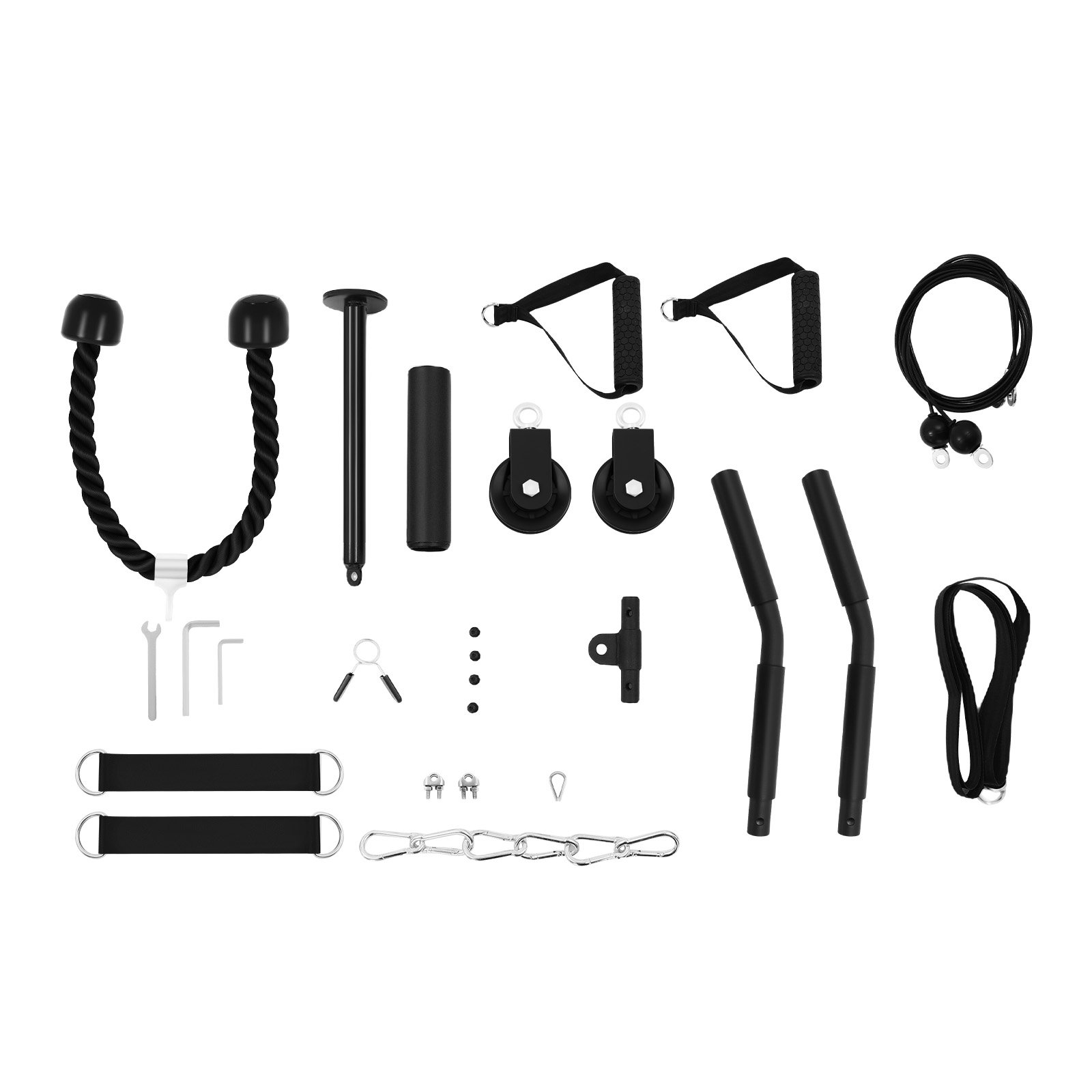 120kg 케이블 풀 피트니스 시스템, 헬스 근력 트레 - Home Gym Cable Pulley System 리뷰 및 가격