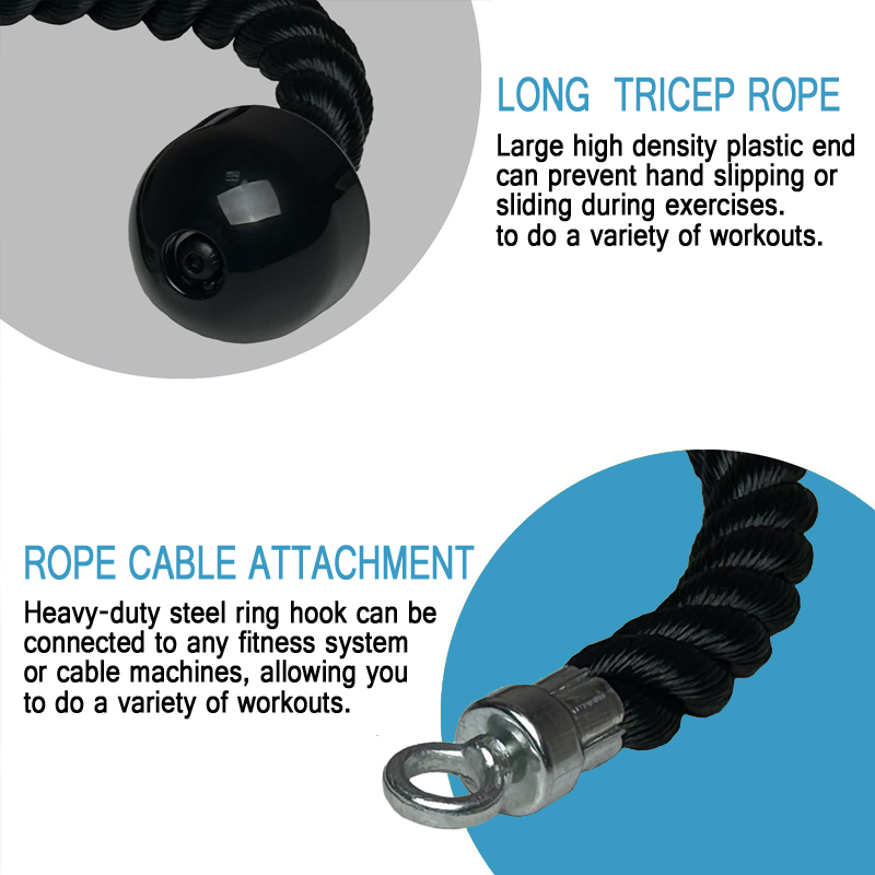 홈 체육관 풀리 시스템 부착 삼두근 로프 케이블 부착, - Home Gym Cable Pulley System 리뷰 및 가격