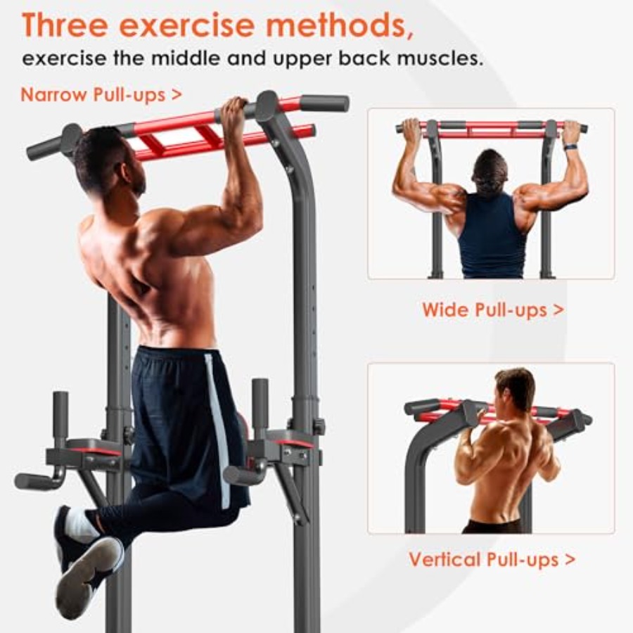 홈짐 풀업 바 스테이션: 스틸 블랙 12단계 조절 가능 - Home Gym Pull Up Bar 리뷰 및 가격